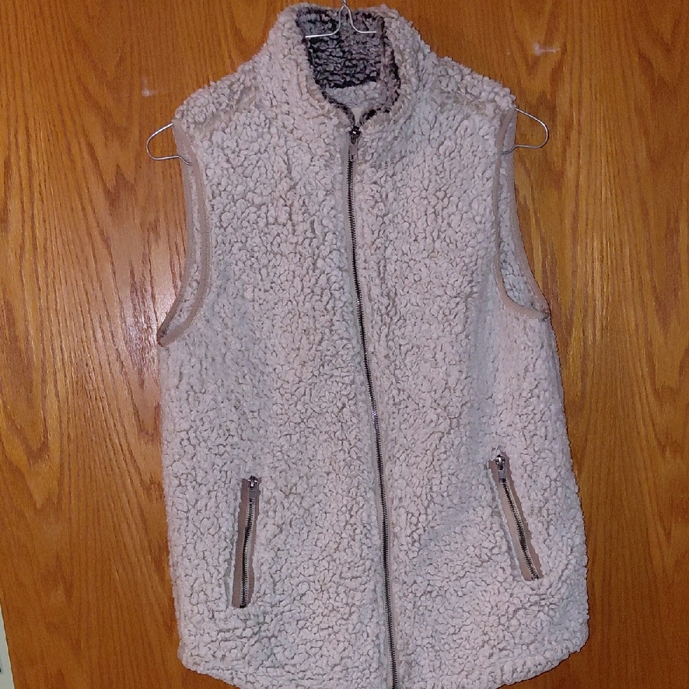 Thread & Supply Off-White Sherpa Vest